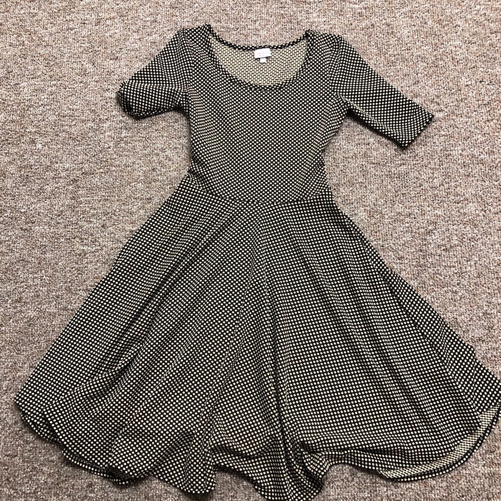 Black and Cream Polka Dot Nicole LuLaRoe